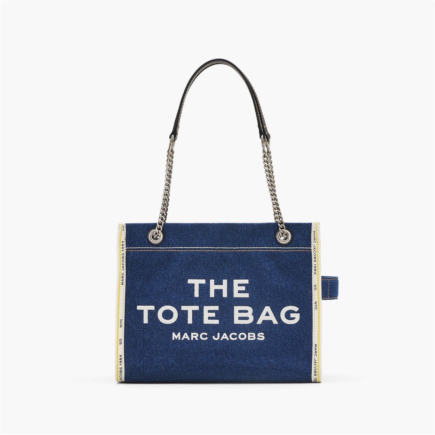 Marc Jacobs The Denim Chain Medium Tote Bag, Dark Wash