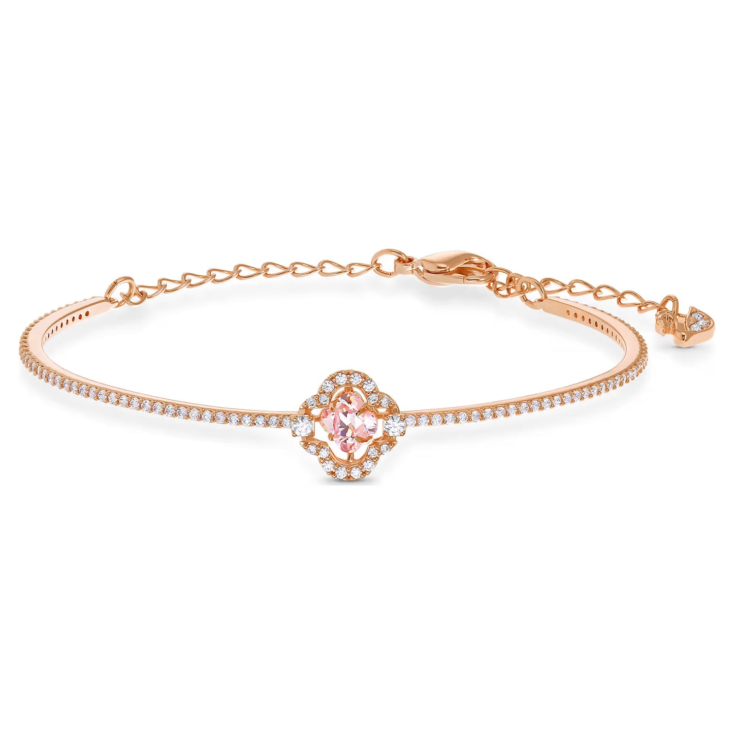 Swarovski Sparkling Dance bangle - Rose-Gold Tone Plated