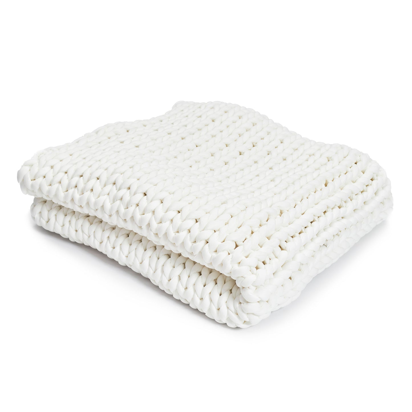 Hush Blankets Knit 15lb Weighted Blanket - Cotton - Cream