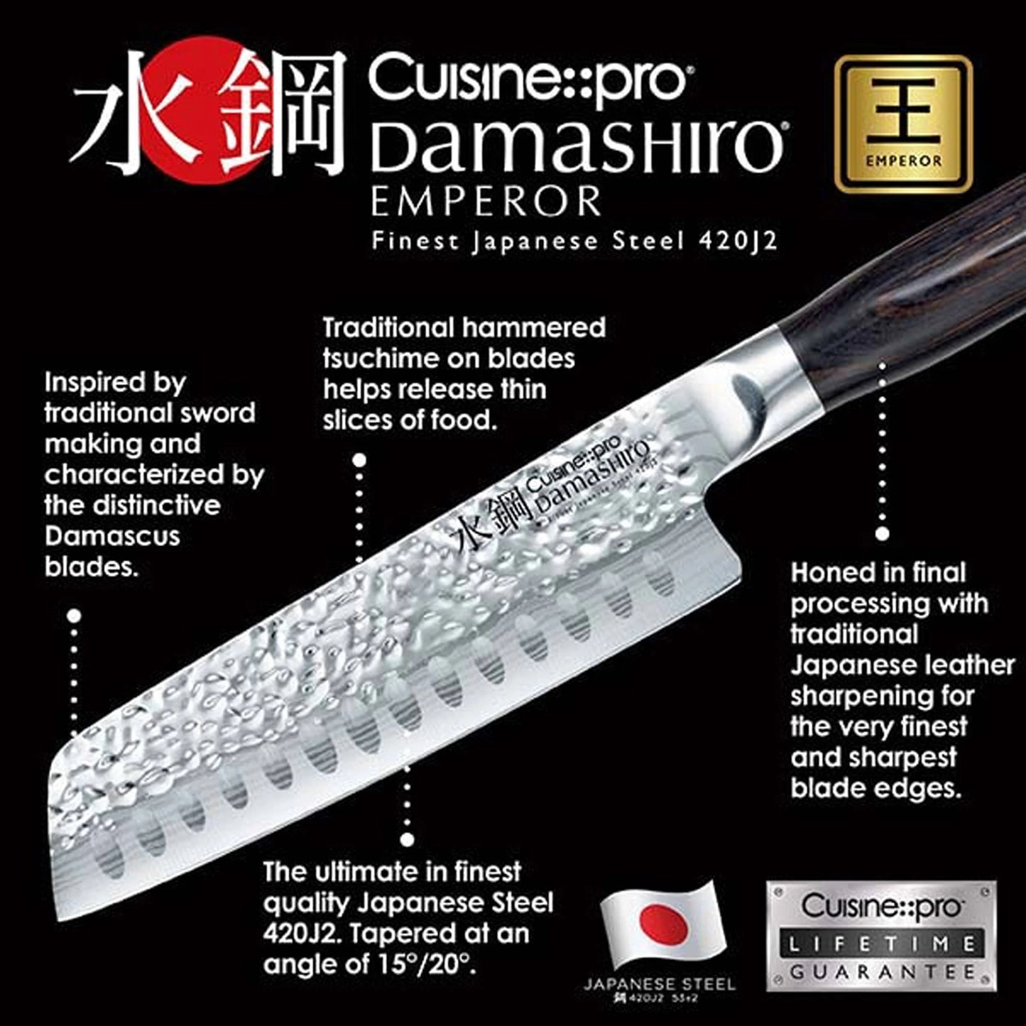 DAMASHIRO 9 PC EMPEROR KNIFE SET