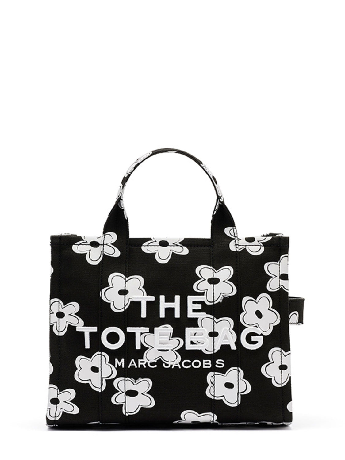 Marc Jacobs  The Daisy Canvas Medium Tote Bag, Black/White