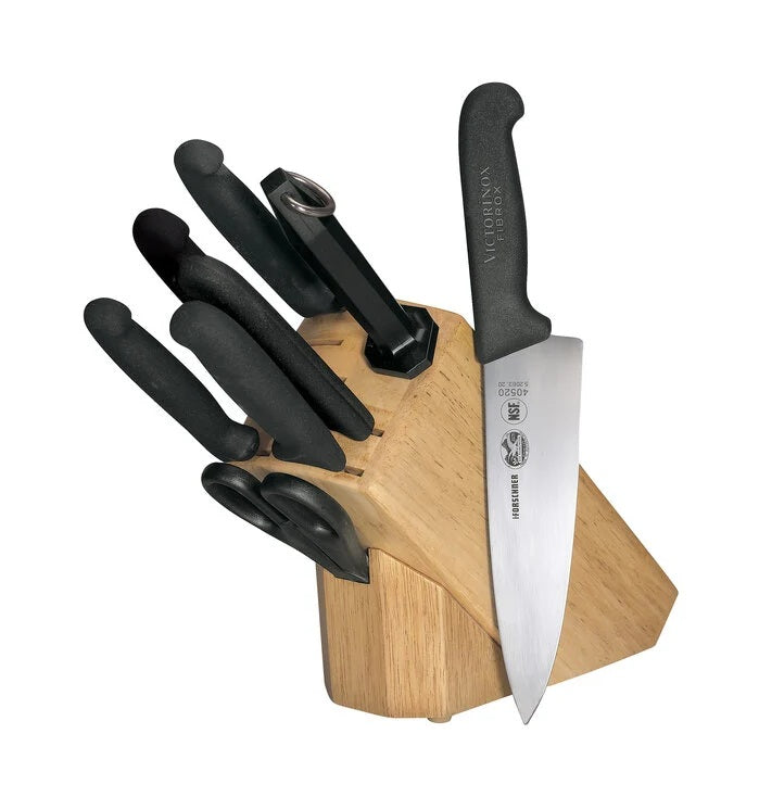 Victorinox 8-Piece Knife Set w/ Wooden Block