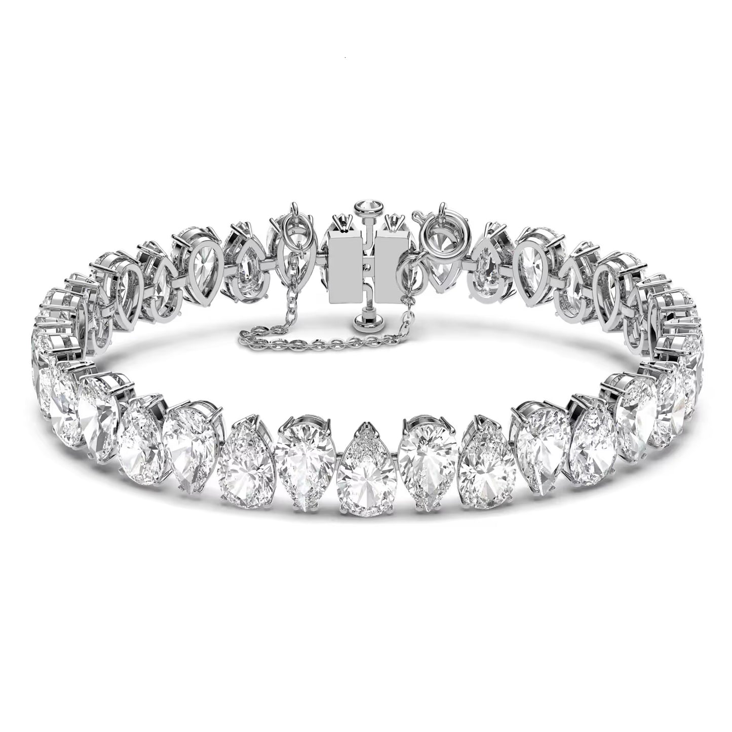 Swarovski Millenia Bracelet - Pear Cut - White