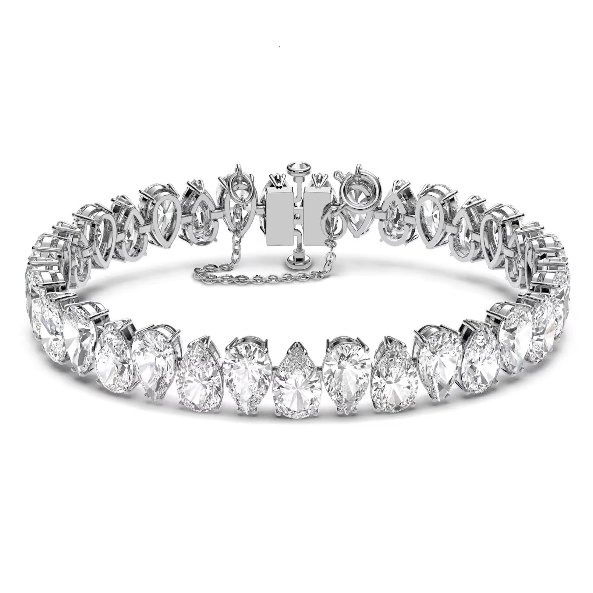 Swarovski Millenia Bracelet - Pear Cut - White