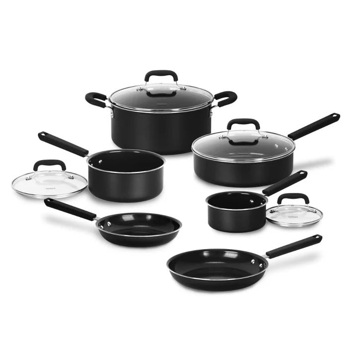 Cuisinart 10-Piece Purelyceramic Nonstick Cookware Set - Black