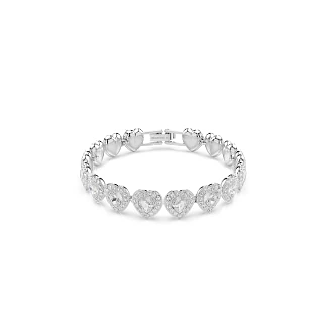 Swarovski SS25 Capsule Angelic Bracelet, White, Rhodium Plated