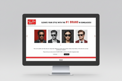 (2) RAY-BAN SUNGLASSES - GIFT CARD