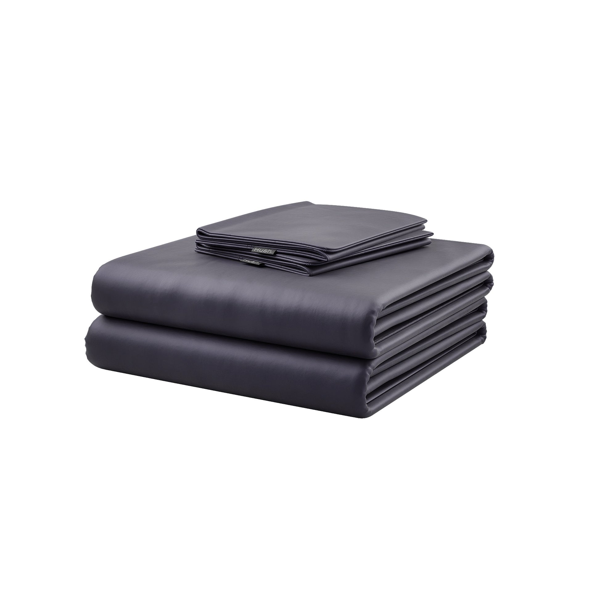 HUSH Iced Bamboo Cooling Sheet and Pillowcase Set - Queen - Charcoal