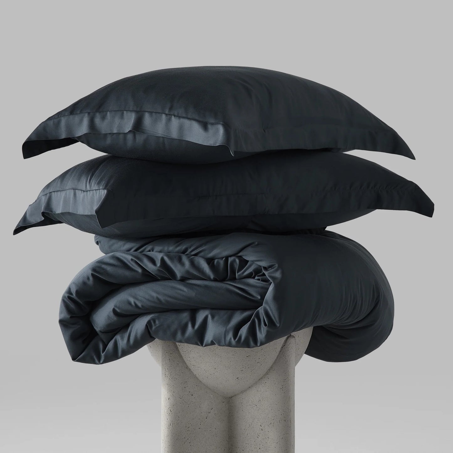 HUSH Iced 2.0 Duvet Cover and Pillow Shams Set - King - Charcoal