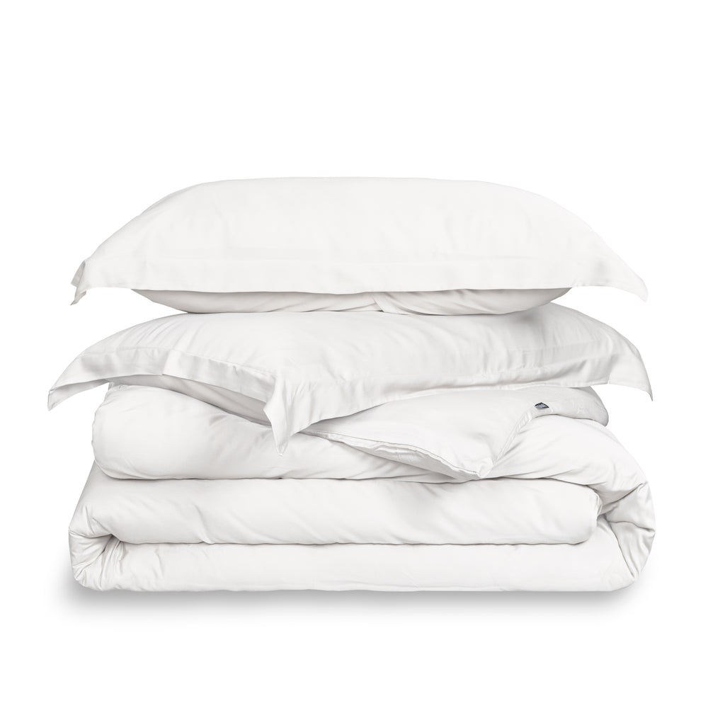 HUSH Iced 2.0 Duvet Cover and Pillow Shams Set - King - White