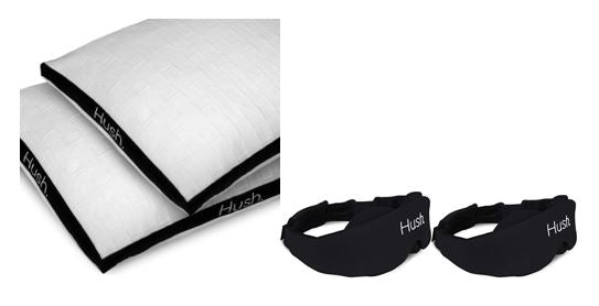 HUSH Blankets Set of 2 Masks and 2 Pillows