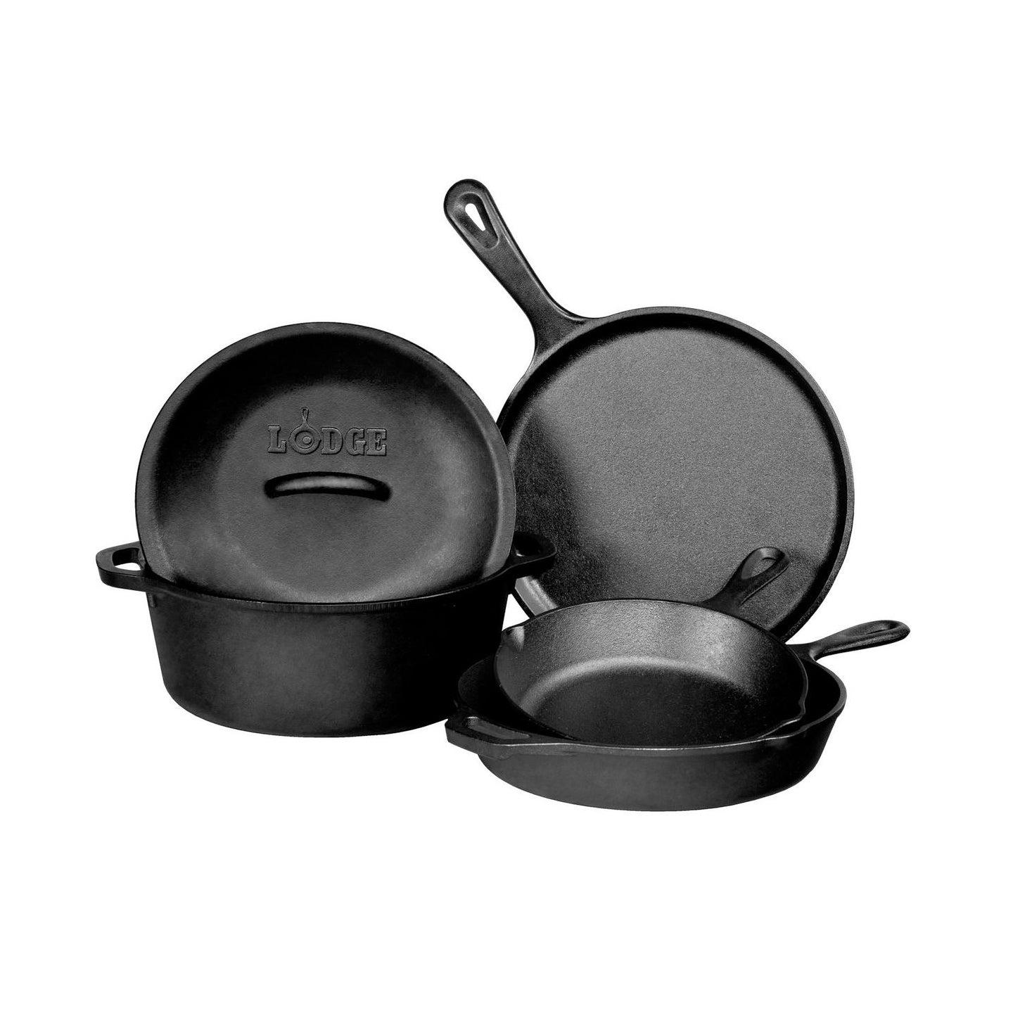 Lodge Logic Cast Iron 5Pc Cookware Set
