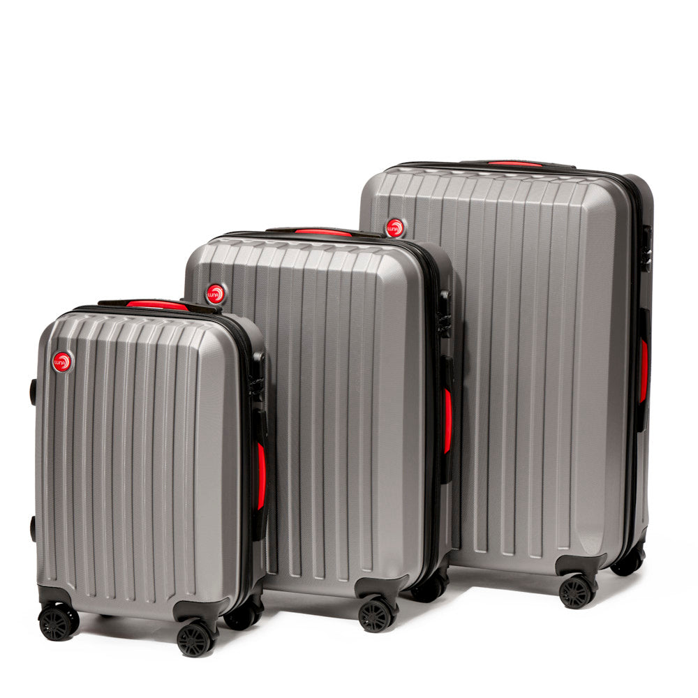 LUNA Ella 3Pc ABS Luggage Set (20 inches, 24 inches, 28 inches)